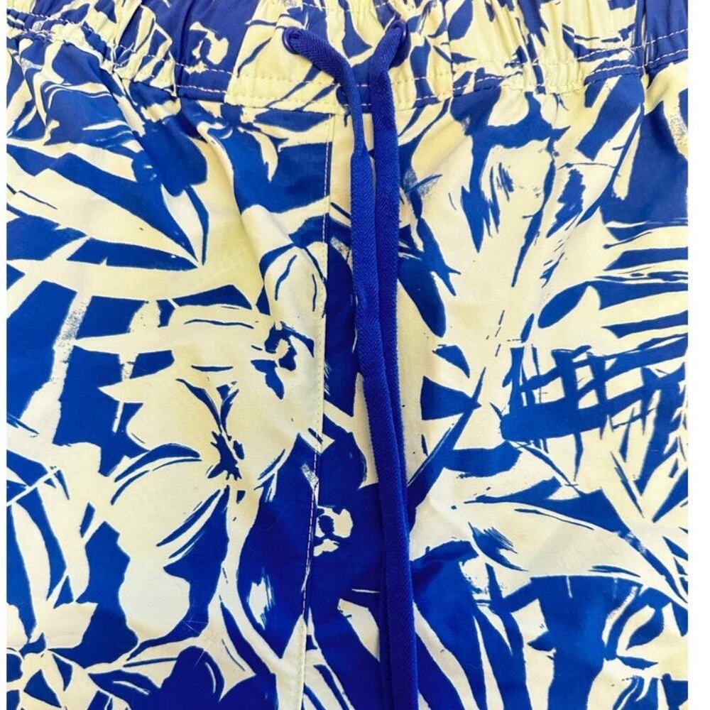 Columbia PFG Super Clearwater Shorts Medium Blue Tropical Print NWT 5" Inseam - Picture 5 of 8